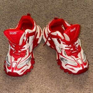 Nook Kids Red and White Sneakers